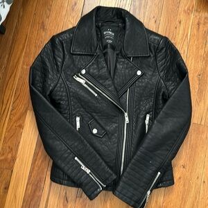 Never used leather jacket black